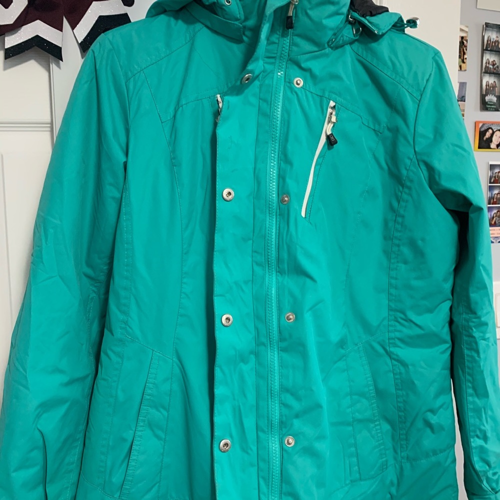 Turquoise winter jacket